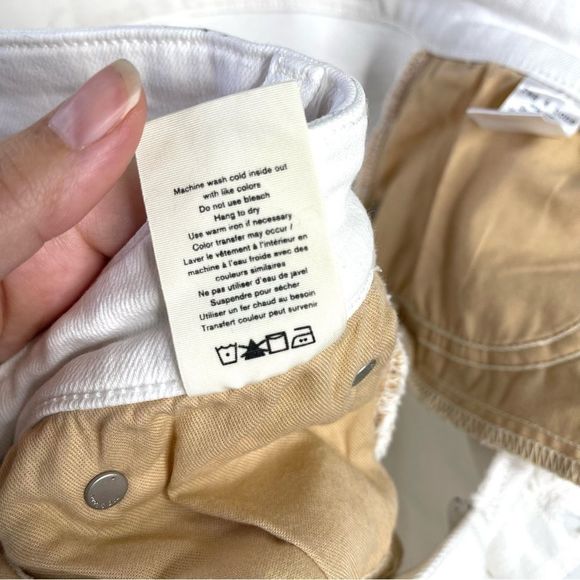 Rag & Bone Nina High Rise Ankle Skinny 5 Button White Jeans Size 28 - Picture 7 of 11